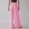 thumbnail image 4 of Coorders Womens Pj Fleece Pants,Women’s High Waist Plaid Stretch Sleepwear Pants ,Plus Size Hot Pink,Size S, 4 of 6