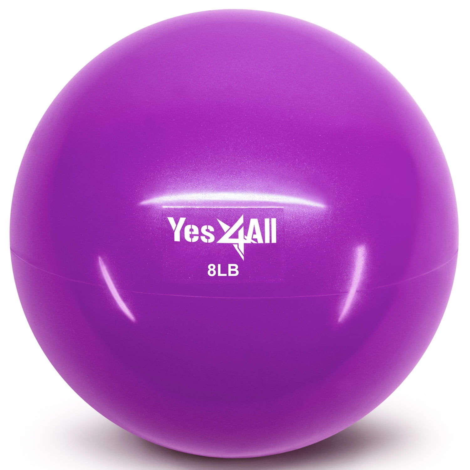Yes4All Soft Weighted Toning Ball / Medicine Ball 8lbs Purple