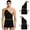 Black, variant on Men Ancient Greek Cosplay One Shoulder Stage Performance Skirted Leotard Romper Outfits Party White S