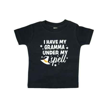 

Inktastic I Have My Gramma Under My Spell with Cute Witch Hat Gift Baby Boy or Baby Girl T-Shirt