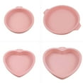 thumbnail image 3 of Walbest Reusable Silicone Heart Shaped Circle Shaped Cake Mold 6/8 Inch Large Baking Mold for Cake Decorating, Candy Making, Chocolate Baking Tool, 3 of 7