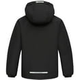 thumbnail image 2 of Girl's Boy's Ski Jacket Kid's Waterproof Snow Coat Raincoats Winter Outwear, Black, 2 of 7
