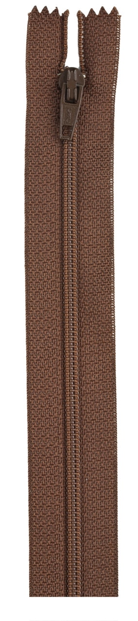 (3 pack) Coats & Clark Polyester 22" All Purpose London Tan Sewing Zipper, 1 Each