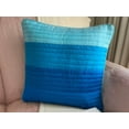 thumbnail image 2 of The HomeCentric Decorative Blue Pack of 2, 12x12 inch (30x30 cm) Throw Pillows, Silk Ombre, Striped & Quilted Throw Pillows For Couch, Ombre Pattern Modern Style Easter - Marina, 2 of 7
