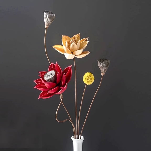 DIY Dried Flower Bouquet, Everlasting Decor with Timeless Beauty, Handmade from Natural Blooms，No-Water Required,  Ideal for Home ,  Gifting, and Wedding Setups 5019