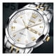 thumbnail image 1 of Reloj pulsera Olevs 9931 con correa de acero inoxidable color plateado/dorado - fondo blanco - bisel plateado, 1 of 4