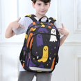 thumbnail image 6 of FORMRS Unisex School Backpack 17" Student Travel Bag with Laptop Compartment, Halloween Colorful Ghosts, 6 of 7