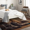 thumbnail image 4 of Cowboy Bedroom Rug - 4x5 - Western Country Boots Area Rug - Wild West Rustic Farmhouse Carpet, 4 of 7