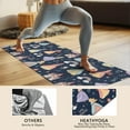thumbnail image 4 of Dark Blue Little Princess Pattern Hot Yoga Mat Towel Non Slip for Hot Yoga - Quick-Drying Yoga Mat Cover with 4 Corner Pockets with Travel Bag - Hot Yoga Towel Non Slip 70"x26", 4 of 6