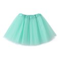 thumbnail image 2 of Tutus for Women 80S Princess Dance Skirts 3 Layered Girls Teens Short Skirt Running Skirts Rave Costume Party Accessories Mint Green, 2 of 7