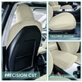 thumbnail image 5 of For 2017-2023 Tesla Model 3 FH Group Neoprene Waterproof Custom Fit Car Seat Covers  Solid Beige - Front Seats, 5 of 6