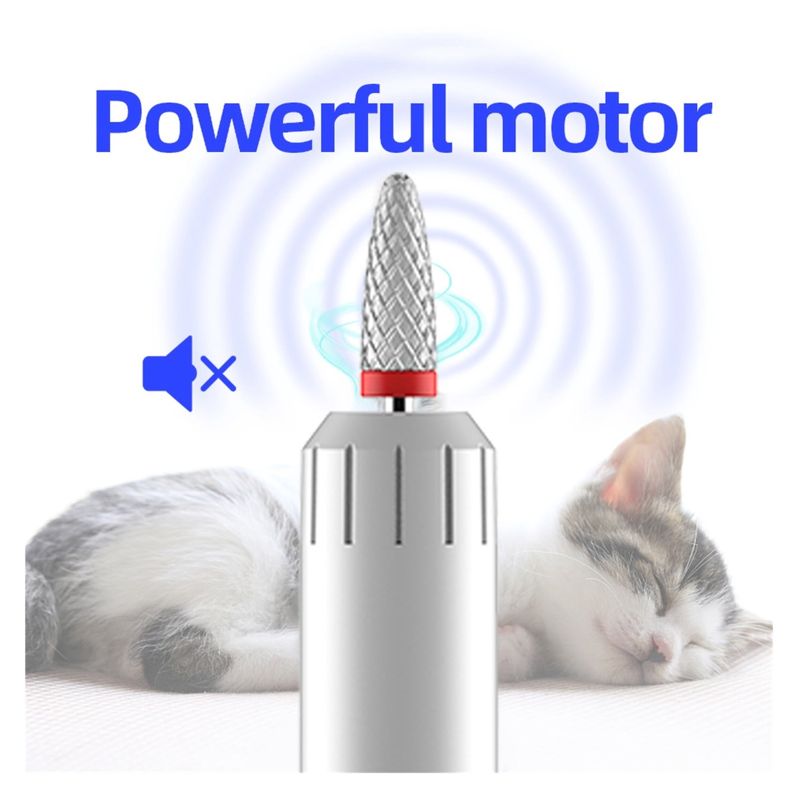 Wireless Nail Drill Machine, 18000 RPM Electric Manicure Machine, Portable Nail Lathe Milling Cutter For Manicure Pedicure Salon