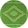 thumbnail image 1 of Ahgly Company Indoor Round Southwestern Green Country Area Rugs, 8' Round, 1 of 1