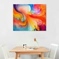 thumbnail image 2 of Nawypu Abstract Colorful Wall Art Rainbow Canvas Wall Decor Bright Multicolor Color Blocks Splash Picture Art Modern Contemporary Prints Painting Artwork for Home Living Room Bedroom Office Decoration, 2 of 4
