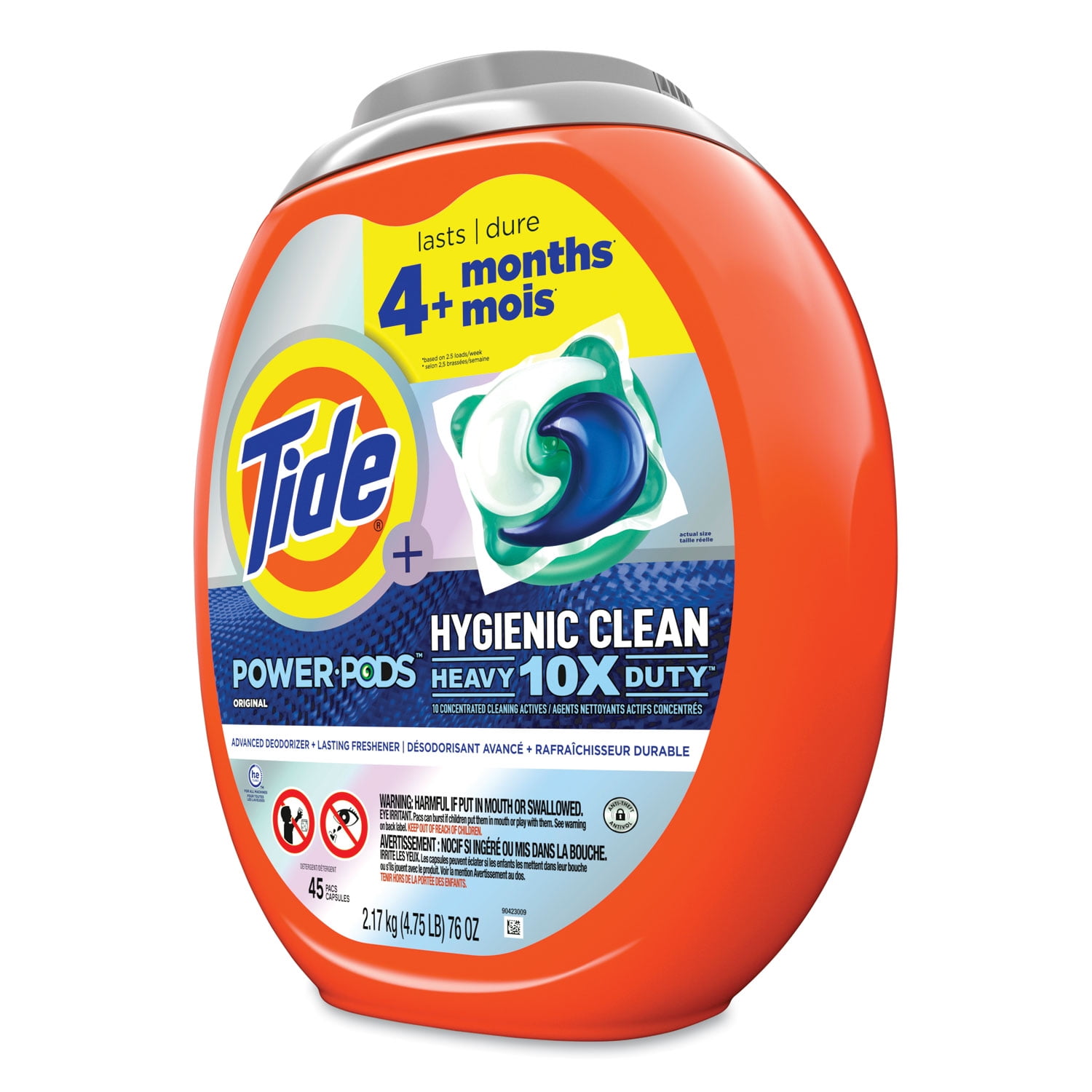Hygienic Clean Heavy Duty Laundry Detergent Power Pods