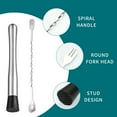 thumbnail image 4 of Ltdhehe Stainless Steel Cocktail Muddler And Mixing Spoon Home Bar Tool Set Create Delicious And Other Fruit Based Drinks, 4 of 5