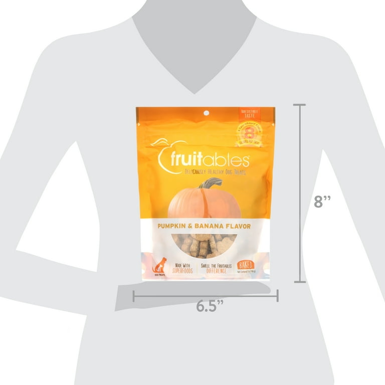 Fruitables Crunchy Pumpkin & Banana Dog Treats Fruitables Crunchy Pumpkin & Banana Dog Treats