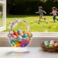 thumbnail image 6 of Colorful Easter Bunny Acrylic Decor - Modern 2D Flat Tabletop Ornament for Living Room, Bedroom, Office Desk, Compact 15cm Festive Home Accent & Spring Gift Idea, 6 of 6