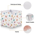 thumbnail image 3 of Foldable Fabric Storage Bin Home Cubes Clothing Organizer Bins Large Collapsible Box Basket for Home Organizer Small Watercolor Splashes and Dots, 3 of 7