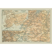 Goslar Germany - Baedeker 1914 - 23.00 x 33.26 - Glossy Satin Paper