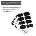 thumbnail image 4 of Uxcell Chalkboard Labels Blackboard Stickers 50x35mm Reusable with Chalk Marker Count 96, 4 of 5