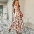 thumbnail image 6 of IROINNID Women's Sleeveless A-Line Dress Fashion Bohemian Loose Backless Ankle-length Dress One-Shoulder Ankle-Length Women Dress, 6 of 8