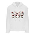 thumbnail image 4 of Lorytime Sweatshirt for Women Oversized Christmas Red Wine Glass Fleece Shirt Long Sleeve Pullover with Pocket Tops, 4 of 4