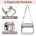 thumbnail image 3 of Pan chenh Clear Crossbody Bag for Stadium Events, Transparent Purse Bag for Concerts Sports, 3 of 7