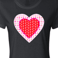thumbnail image 4 of Inktastic Valentine Red Heart with Dots Women's T-Shirt, 4 of 5