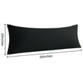 thumbnail image 4 of [Pillowcase]-2 Pack Ultra Soft Microfiber Body Pillowcases, Breathable and Easy Care Long Pillow Covers, 20" x 54", Black, 4 of 5