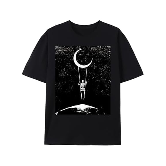 Greenink Vintage Never Better Skull Skeleton Graphic Tee Shirts for Women Short Sleeve Tops Tshirts Aesthetic Clothing