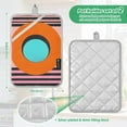 thumbnail image 6 of Yayeee Pot Holders Kitchen Heat Resistant with Pocket 7"x9.8" Cotton Oven Cooking Hot Pads, Orange Circle, 6 of 7