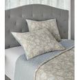 thumbnail image 3 of Mainstays 100% Cotton Matelassé Pillow Sham Bedding, Standard/Queen, 2 Pack, Beige Floral, 3 of 5