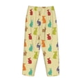 thumbnail image 5 of Goofa Colorful Rabbit Printed Soft Pajama Pants for Women, Wide Leg Comfy Casual Lounge Yoga Pants-Large, 5 of 9