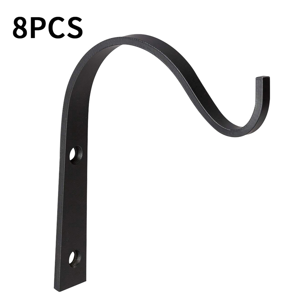 Nail Fixing Iron Plant Holder Hooks Simple Curved retro Design Easy