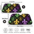 thumbnail image 3 of Balery Mardi Gras1 Print Car Windshield Sun Shade,Windshield Sunshade for Car Pickup Truck SUV Accessories-Medium, 3 of 7