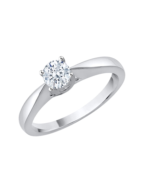 G-H,I2-I3 Size-13 1/10 cttw, 3 Diamond Promise Ring in Sterling Silver
