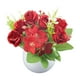 thumbnail image 2 of Ramo de Flores Artificiales Decorativas | Arreglo Floral Seco de Poliéster Rojo, Naranja, Rosa y Blanco con Tallo Flexible | Decoración de Mesa para Interiores, Hogar y Oficina con Base Estable y Pes, 2 of 6