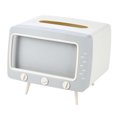 thumbnail image 3 of Dispensador Caja Tejido Forma TV Con Soporte para Baño Escritorio () Azul, 3 of 6