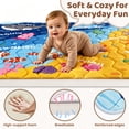 thumbnail image 6 of Beavtaens Baby Play Mat, 50"x50"x1", Thick Cushioning Foam, Non-Slip, Foldable and Machine Washable, Odor-Free, for Playpens and Baby Crawling, 6 of 10