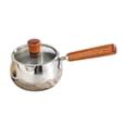 thumbnail image 3 of yotijay Milk Pan Cooking Boiling Pot Noodles Pasta Universal Long Handle Multifunctional with lid, 3 of 9