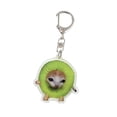 thumbnail image 1 of Fruit Cat Head Keychain Vintage Lucky Key Small Gift Cut, 1 of 8