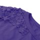 thumbnail image 4 of ICHUANYI Clearance Women Casual Solid Round Neck Lace Hollow Out Long Sleeve Pullover Slimming Blouse T-shirt Tops(Blue, M) ICHUANYI WER2023081506527, 4 of 6