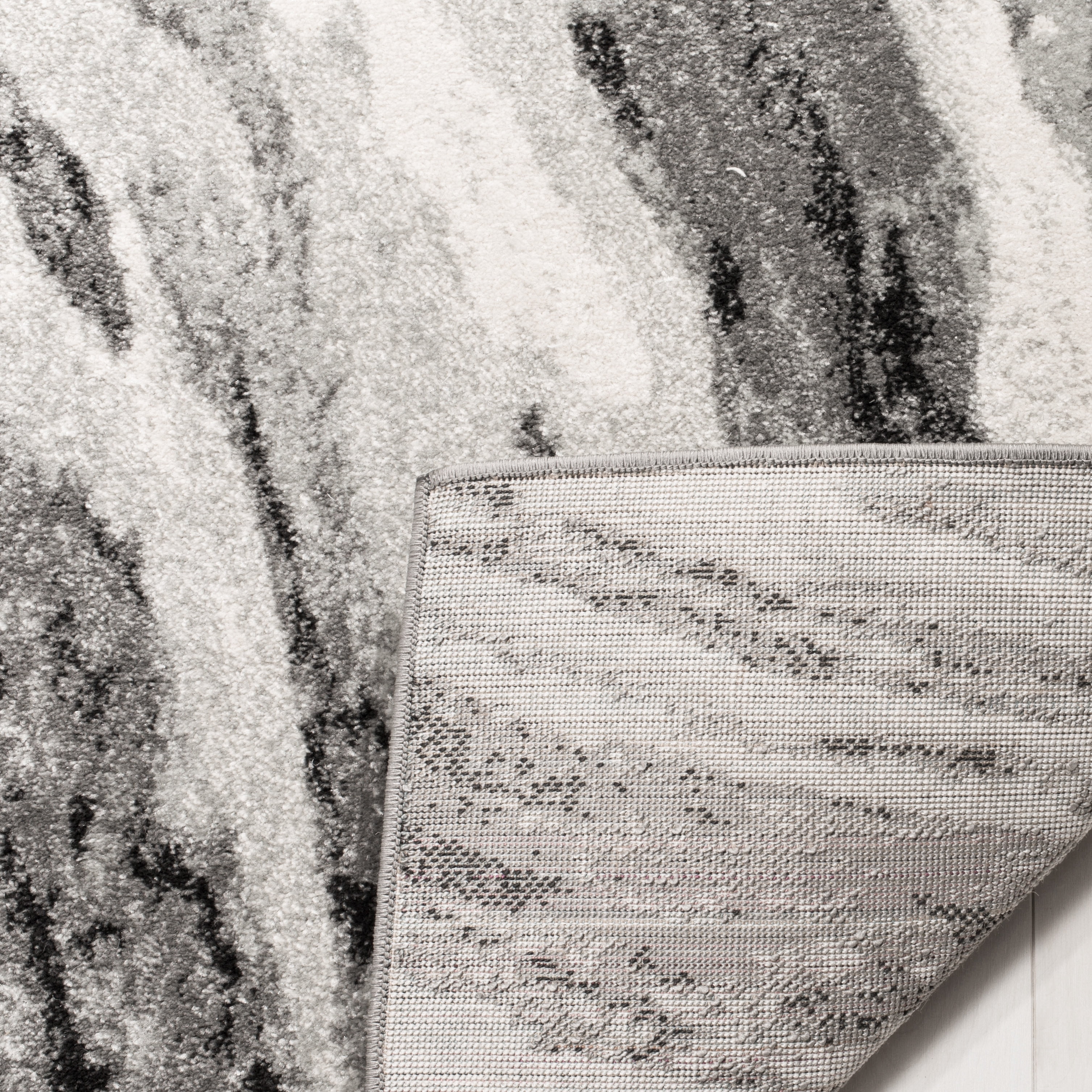 SAFAVIEH Evoke Lilibeth Abstract Area Rug, Ivory/Gray, 4' x 6'