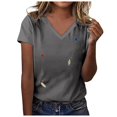 thumbnail image 1 of WEAIXIMIUNG T-Shirts pour Femmes Graphiques Ajustés T-Shirt Drôle pour Femmes à Imprimé Pingouin, 1 of 5