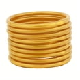 thumbnail image 2 of Juego de 9 pulseras budistas Jonc, joyería ligera con lazo y purpurina, pulsera de silicona para mujeres y niñas Buda, 2 of 5