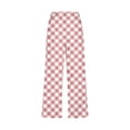 thumbnail image 4 of Pantalones Casuales de Mujer de Impresión Floral Cintura Elástica Suelta, Pantalones de Pierna Ancha Recta con Bolsillos, 4 of 5