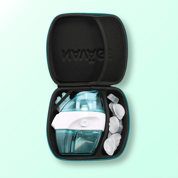 Navage Black Travel Case - Safety Case For Navage Nasal Irrigation System - Anti-Scratch Protector - Travel Storage Organizer for Nose Cleaner (Black)