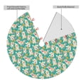 thumbnail image 2 of Picia SHIBA WITH FLORAL Print Christmas Tree Skirt , Christmas Tree Skirt Ornaments for Merry Christmas Holiday Party Decorations Indoor Outdoor-30", 2 of 7