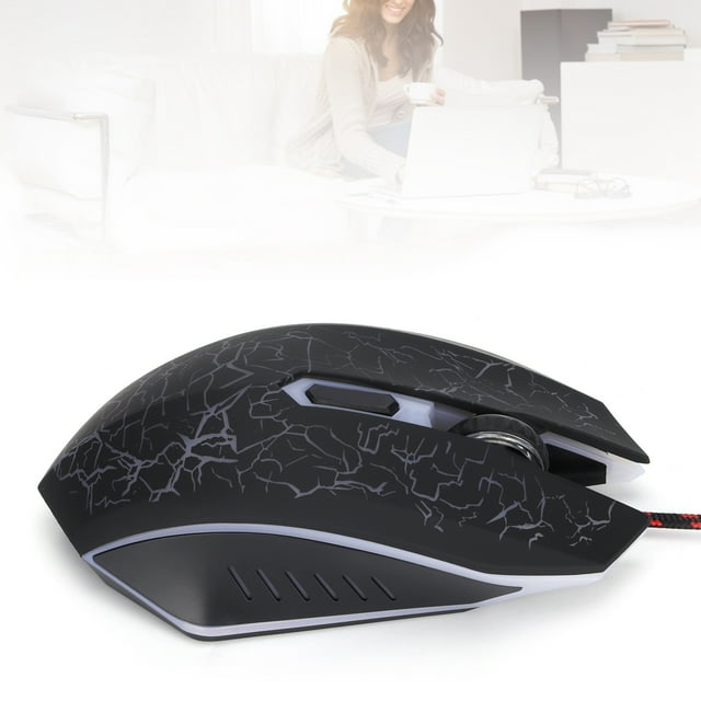 Wired Wired Gaming Mouse USB Port Ergonomic 3200 DPI Adjustable RGB Optical Computer Accessories